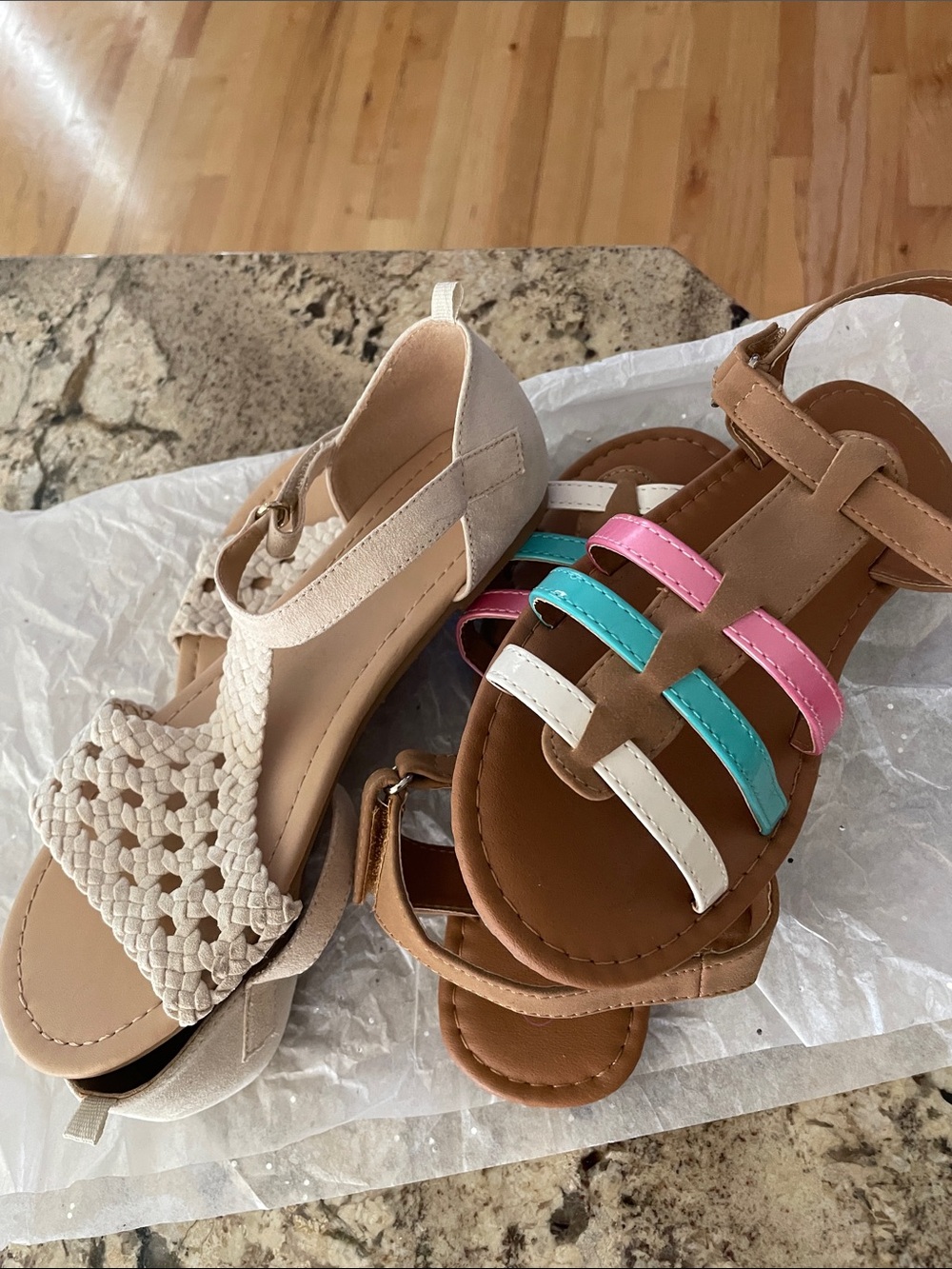 2 Girls Sandals. Size 3